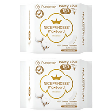 Purcotton 全棉時代 100%純棉超淨吸護墊 ,15cm,20片,2包