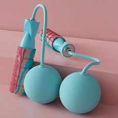 好拾選物 無繩運動健身跳繩 EVA球款 - 加大負重, 65mm, 天青藍, 1個