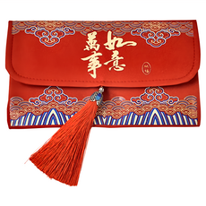 古典流蘇布藝紅包袋 (橫式), 3組