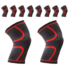 AOLIKES 奧力克斯 OMC 大人運動專用型護膝, M, 5雙, 紅色