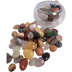 天然五色水晶石造景 天然七寶瑪瑙石 1kg