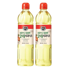 CJ BEKSUL 白雪 純淨2倍濃蘋果醋, 900ml, 2瓶
