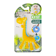 EDISON mama 嬰幼兒趣味長頸鹿潔牙, 3個月以上, 藍色, 1個