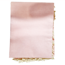 米禾 日式流蘇防水桌巾, 140 x 140cm, 櫻花粉, 1個