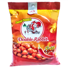 DuaKelinci COATED PEANUTS SPICY 辣味脆皮花生, 150g, 1包