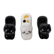 田中箸店 筷架 - 3入, 貓咪造型, 1組