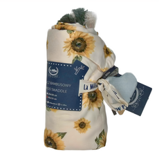La Millou 竹纖涼感包巾, 100%竹纖維材質，110x140公分, 向日葵