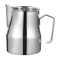 Canko 康扣 醇香升級雙V鷹嘴設計304不鏽鋼咖啡拉花杯 350ml, 1個, 銀色