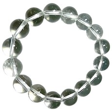 養慧軒 天然白水晶 圓珠手鍊 圓珠直徑12-13mm 重量約35-40公克, 清透白, 12mm, 1個