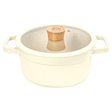 一鳥食器 日式品味雙耳湯鍋 2200ml 適用於瓦斯爐/電磁爐/鹵素爐/電爐, 20cm, 1個