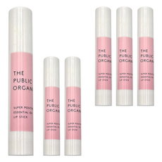 THE PUBLIC ORGANIC 精油保濕護唇膏，100%天然精油, 乳香 + 依蘭, 3.3g, 6個