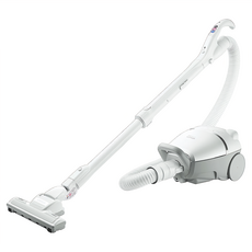 HITACHI 日立日本原裝紙袋型吸塵器, 氣動式螺旋軟毛刷，清潔更徹底，吸頭一鍵拆卸，操作簡便，垃圾清除指示燈, CV-KV70GT, 白色