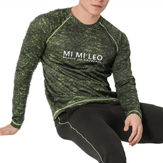 MI MI LEO 台灣製 男款竹炭科技機能薄長袖 登山衣 運動休閒服 深色款