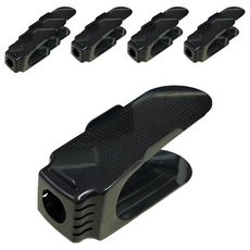 可調節鞋架 鞋子收納 三段調節 Set 10個, 黑色, 1組