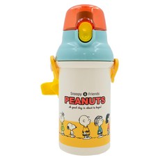 Skater 彈蓋式水壺 PSB4SAN, 史努比 米色, 400ml, 1個