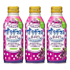 SANGARIA 山加利 葡萄椰果風味飲 葡萄汁45%, 350ml, 3瓶