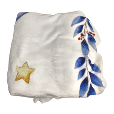 彌月禮盒組 法蘭絨嬰兒童成長紀錄日期毯, 星星光環, 1套, 100 x 150cm