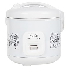 Kolin 歌林 6人份 不鏽鋼內鍋 可分離式內蓋 電子鍋 500W 110V/60Hz 3級能效 白色 KNJ-SD2453