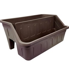 Hwabunworld 米斯特米塞斯 底部給水 多功能 雙層 菜園花盆, 棕色, 1個