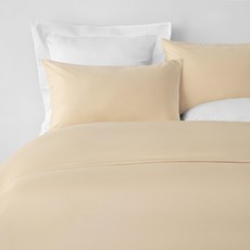 HOLA 和樂家居 PALETTE 250織素色純棉被套 雙人 1210g, 稻穗黃