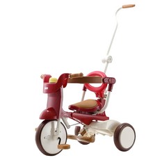 iimo 升級款 02 兒童三輪車 1-5歲適用 日本品牌台灣產, 紅色, 1台