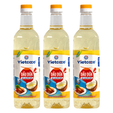 Vietcoco 東霖 烹飪烘焙專用椰子油, 1L, 3瓶