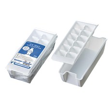 NAKAYA 12格冰格塑膠模具 2個, 白色, 1組