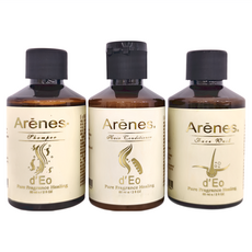Arenes 愛霓思 EO旅行組D 含洗髮露 護髮素 潔面乳 Pure Fragrance Healing, 60ml, 1組