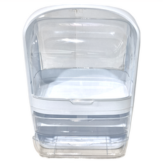 潘朵拉 桌上型化妝品收納盒 特大款 ABS材質, 水晶白色, 1個