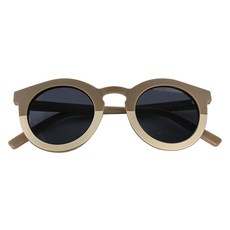 GRECH&CO. 兒童款太陽眼鏡 抗UV400 環保材質 時尚外觀設計, 雙色卡其, Ages 3-5