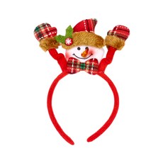摩達客 耶誕派對舉手歡慶可愛雪人髮箍 17 x 21cm, YS-PDH22002, 1個