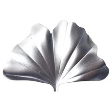 燕振興 不鏽鋼筷架 18-8不鏽鋼 日本製造, 銀杏葉, 1個