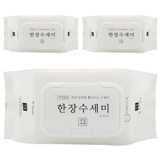 Salrimbichaek 抽取式一次性清潔巾 白色, 40張, 3包