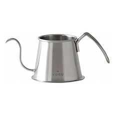SHIMOMURA 下村 KOGU 日製18-8不鏽鋼掛耳式咖啡極細口手沖壺, 晨霧白, 500ml, 1個
