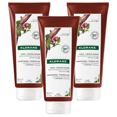 KLORANE 蔻蘿蘭 養髮強韌護髮素, 金雞納樹皮萃取 強韌髮絲 增強髮質, 向日葵籽油 提升頭髮彈性, 強健髮根 呵護頭皮, 經典草本木質香調, 200ml, 3條