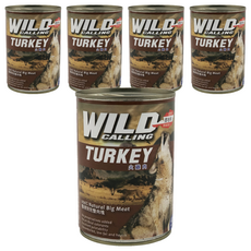 WILD CALLING 全齡犬 火雞肉罐頭, 100%天然大肉塊, 蒸煮製成, 少油健康, 無添加防腐劑、人工色素, 火雞肉, 415g, 5罐