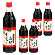 KOKUMORI 穀盛 素食烏醋 小, 600ml, 5瓶