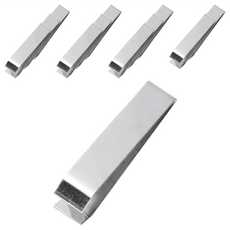 名仕 花枝夾 430不鏽鋼材質 12支/包 L9xW2cm, 銀色, 1包