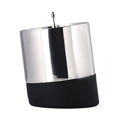 上手家居 304雙層不鏽鋼冰桶 4件組 - 冰桶連蓋 附冰夾及濾冰層, 1組, 14 x 14 x 16cm, 3L