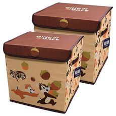 收納王妃 迪士尼方形收納箱, 字母奇奇蒂蒂, 2個