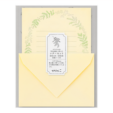 日本MIDORI花色和紙信紙組 A-86930 - 文具/信紙, 黃色(86930), 1包