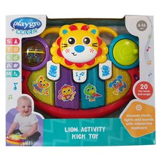 playgro 培高 手推車活力獅小鋼琴，20首趣味音樂, 1盒, 24 x 28 x 7.5cm