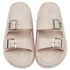 迪士尼 奇奇蒂蒂厚底防水鬆鬆拖鞋 A22170C 奶茶, 1雙, 20