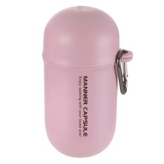 Richell 利其爾 寵物外出撿便盒 便便膠囊 容量400ml, 淺粉色, 1個