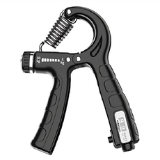 可計數握力器 黑色 PP+金屬材質 130g, 15.5 x 8-11cm, 1組