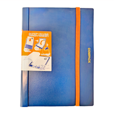 KING JIM COMPACK A4可對折資料夾 海軍藍 10頁, 1本