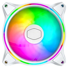 COOLER MASTER 酷碼 MasterFan MF120 HALO2 炫彩光影, 白色, 1個