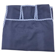 花邊經典幼兒輕便圍兜 棉35%+聚酯纖維65%, 軍艦藍, 1個, 1入