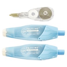 TEMPO 節奏牌 FUJILINE 修正帶套裝, 4.2mm/5mm/6mmX12M, 日本製造, 藍色, 1組