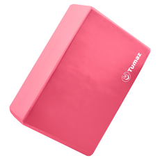 Tumaz 月熊 EVA瑜珈磚, 50D硬度 軟硬適中 止滑減震 穩定支撐 安全環保, 23 x 15 x 7.7cm ±10%, 亮桃紅, 1個